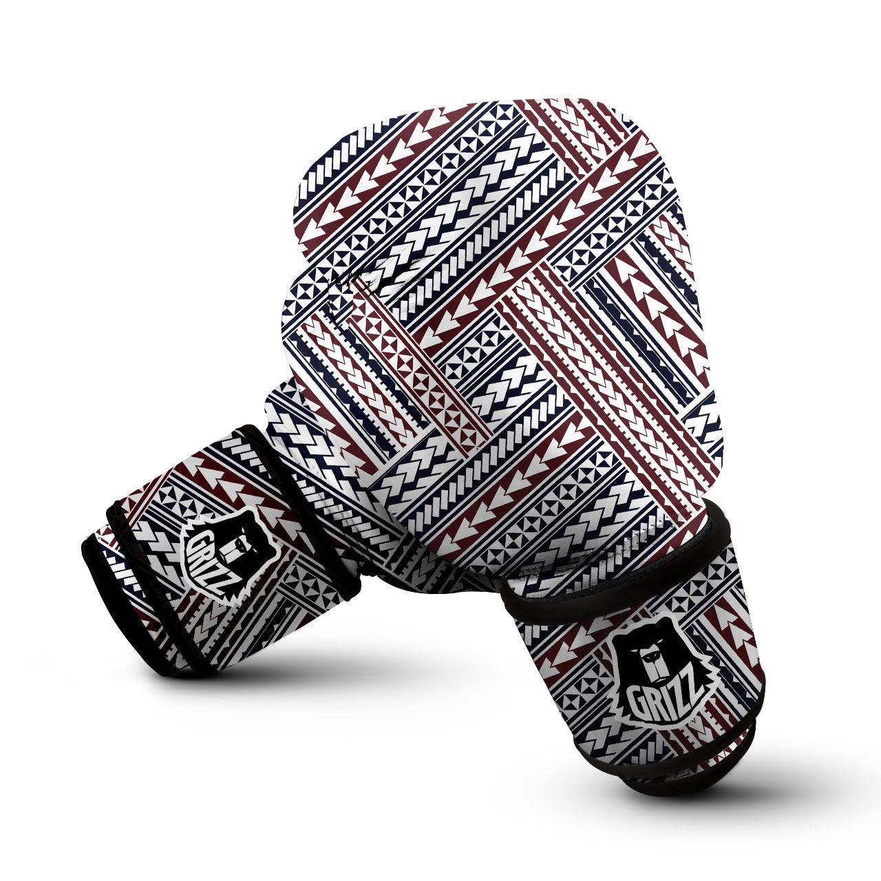 Tribal Maori Print Boxing Gloves-grizzshop