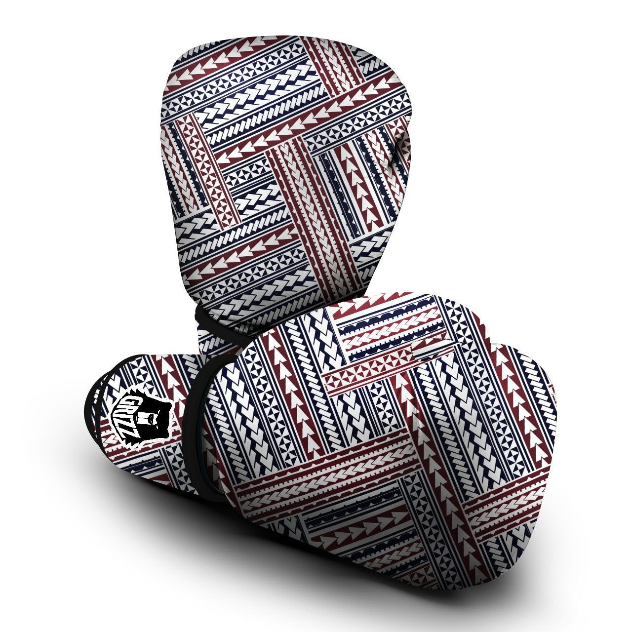 Tribal Maori Print Boxing Gloves-grizzshop