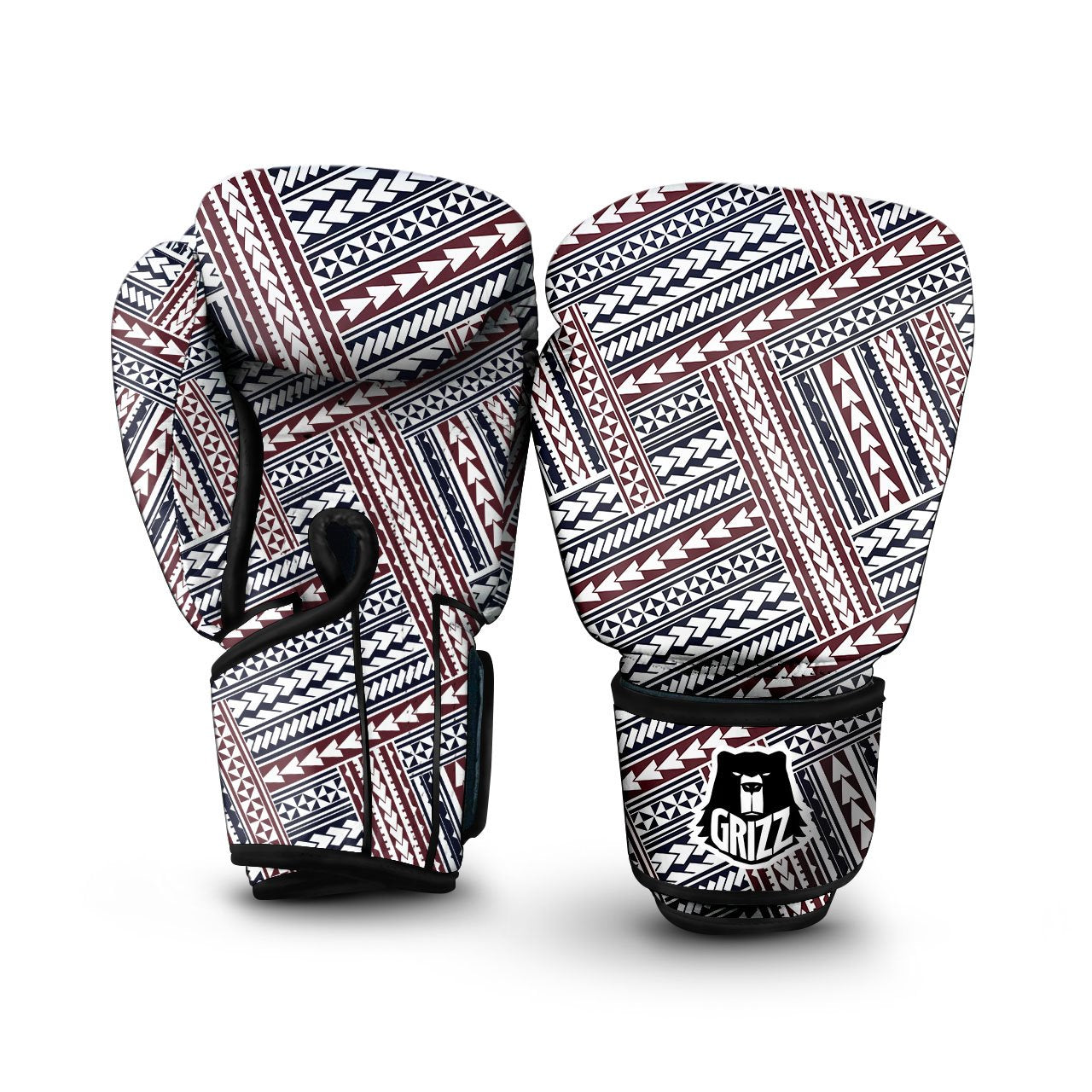 Tribal Maori Print Boxing Gloves-grizzshop