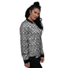 Tribal Maori Print Pattern Women's Bomber Jacket-grizzshop