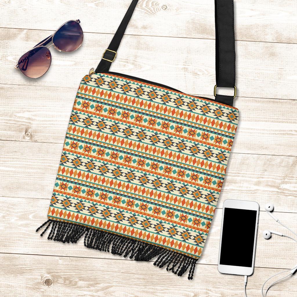 Tribal Native American Aztec Indians Navajo Print Crossbody Bags-grizzshop