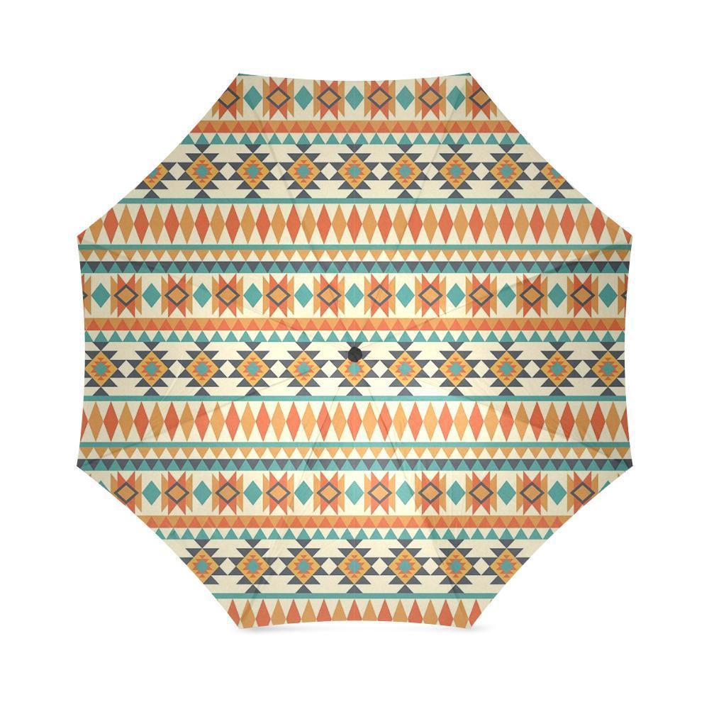 Tribal Native American Aztec Indians Navajo Print Foldable Umbrella-grizzshop