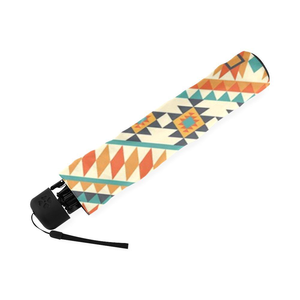 Tribal Native American Aztec Indians Navajo Print Foldable Umbrella-grizzshop