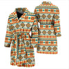 Tribal Native American Aztec Indians Navajo Print Men Long Robe-grizzshop