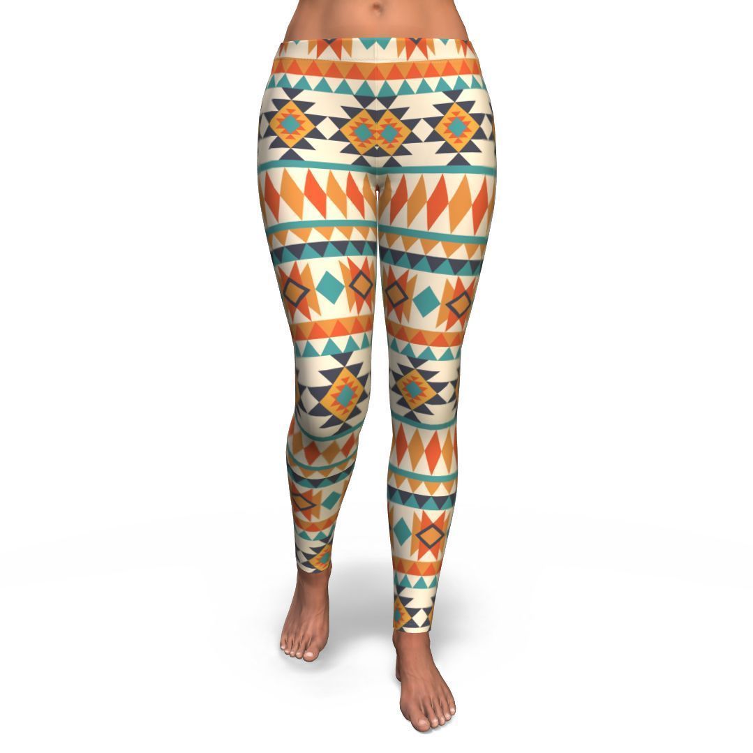 Tribal Native American Aztec Indians Navajo Print Pattern Women Leggings-grizzshop