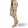 Tribal Native American Aztec Indians Navajo Print Pattern Women Leggings-grizzshop