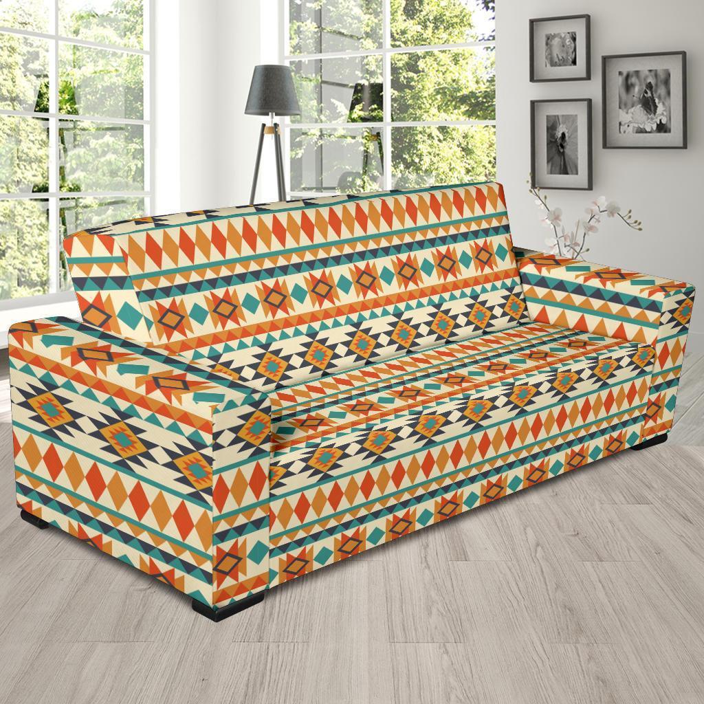 Tribal Native American Aztec Indians Navajo Print Sofa Covers-grizzshop