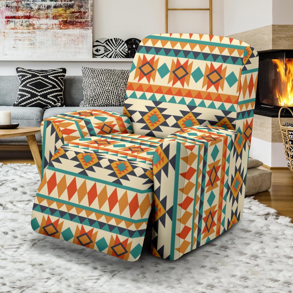 Tribal Native American Aztec Indians Pendleton Navajo Print Recliner Cover-grizzshop