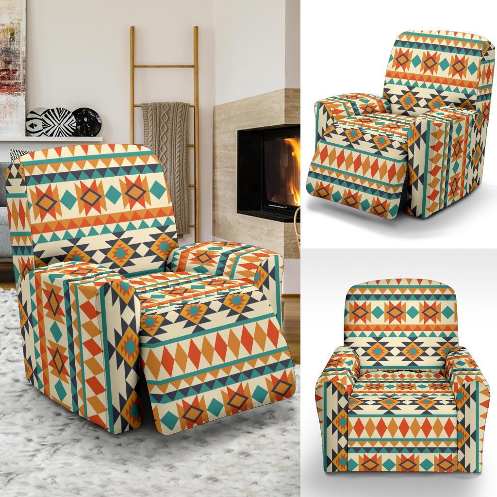 Tribal Native American Aztec Indians Pendleton Navajo Print Recliner Cover-grizzshop