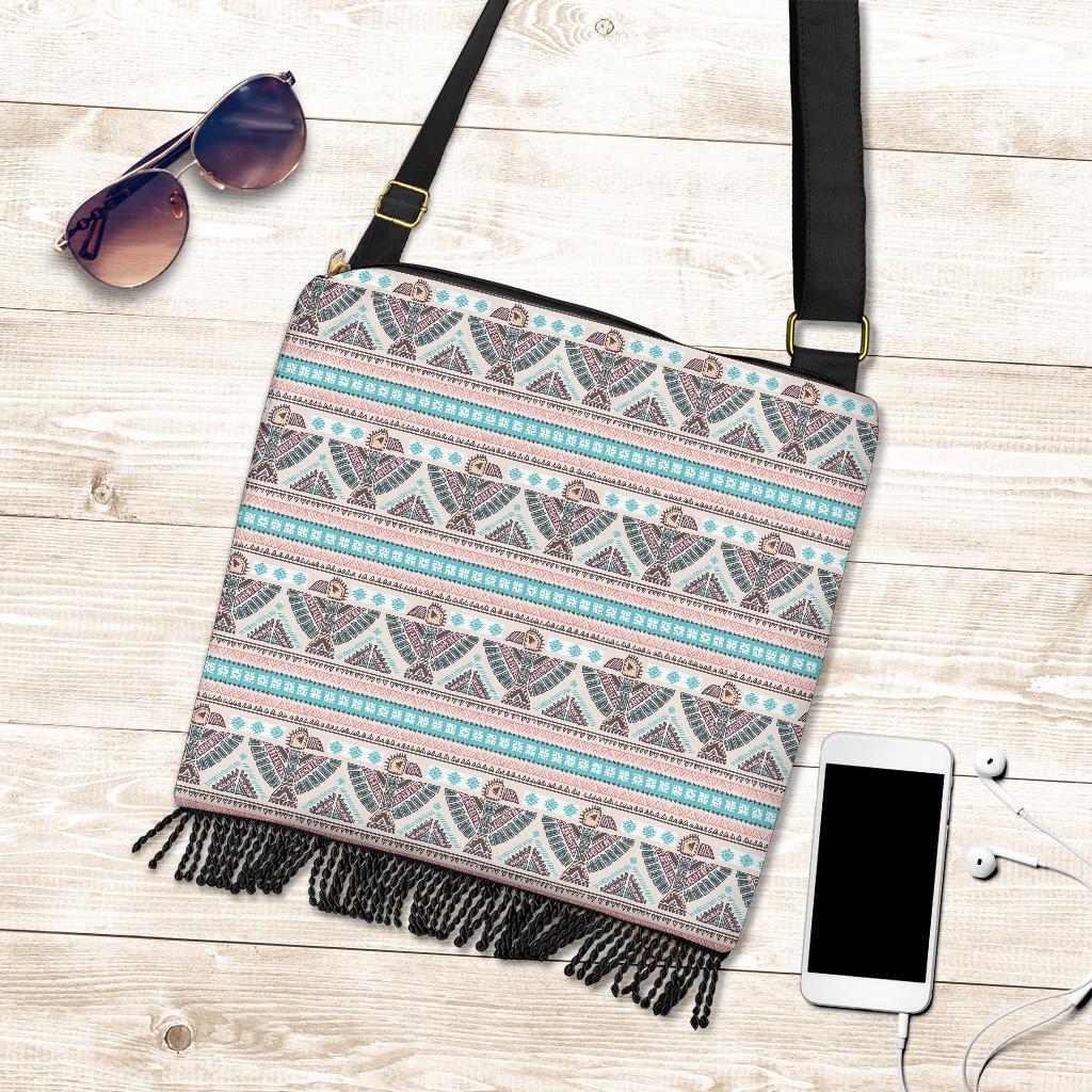 Tribal Native Indians American Aztec Navajo Print Crossbody Bags-grizzshop