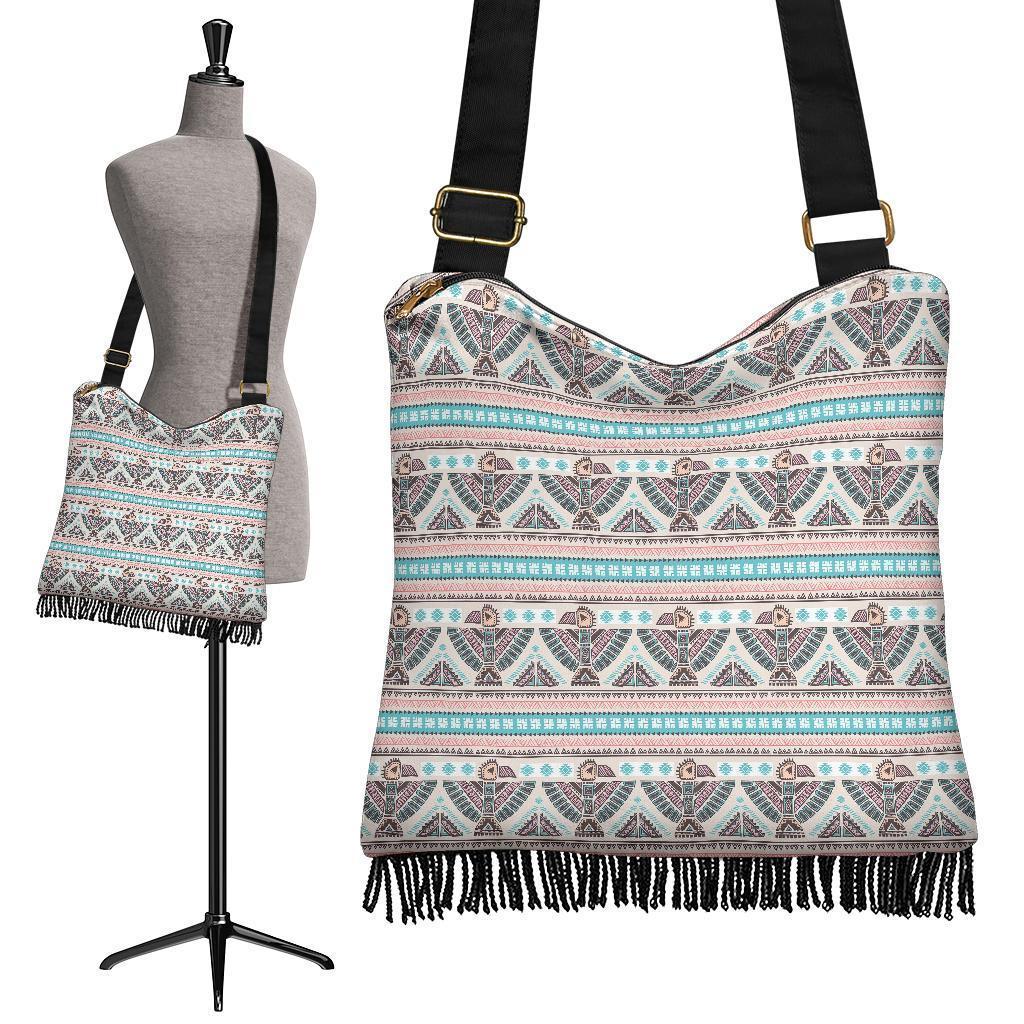 Tribal Native Indians American Aztec Navajo Print Crossbody Bags-grizzshop