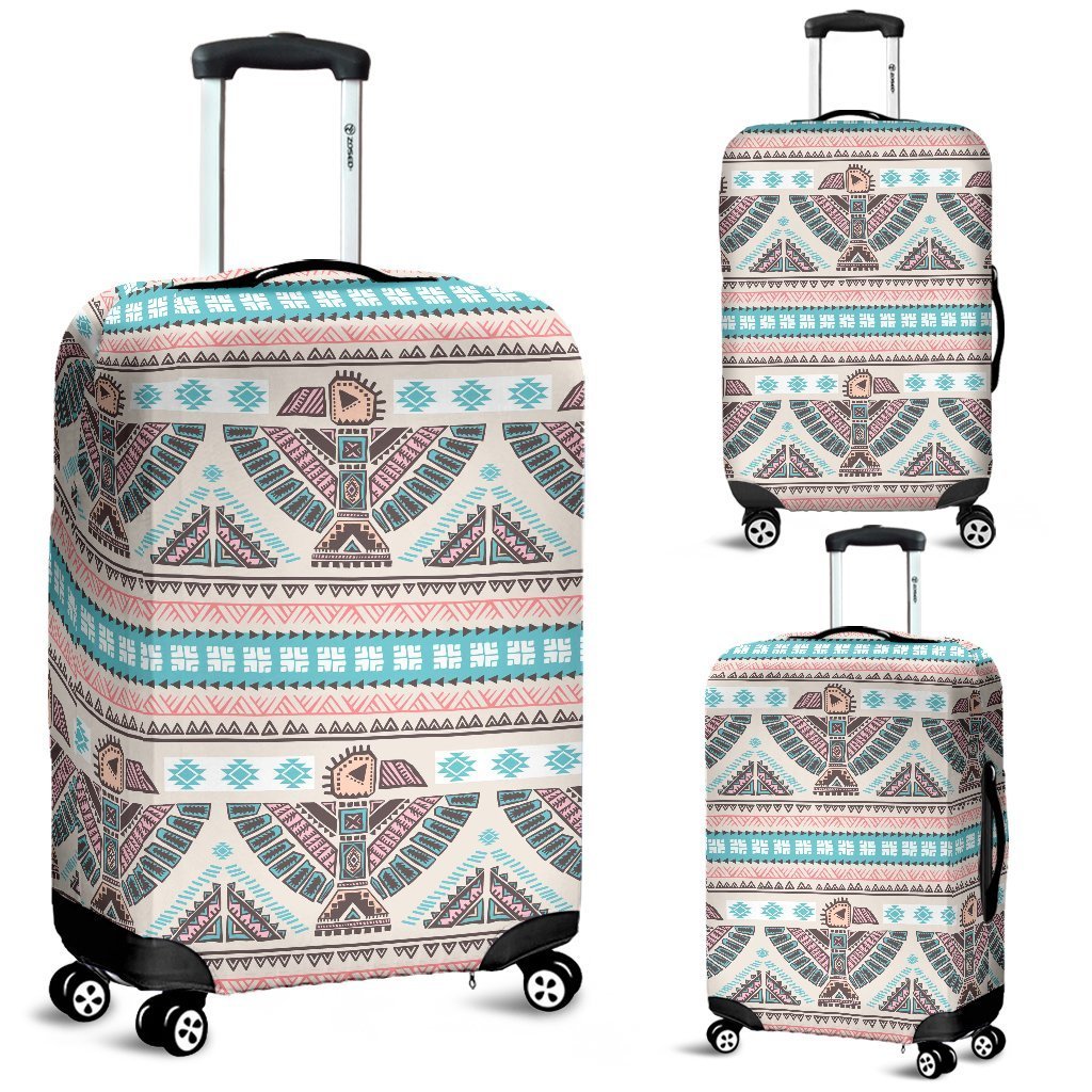 Tribal Native Indians American Aztec Navajo Print Elastic Luggage Cover-grizzshop