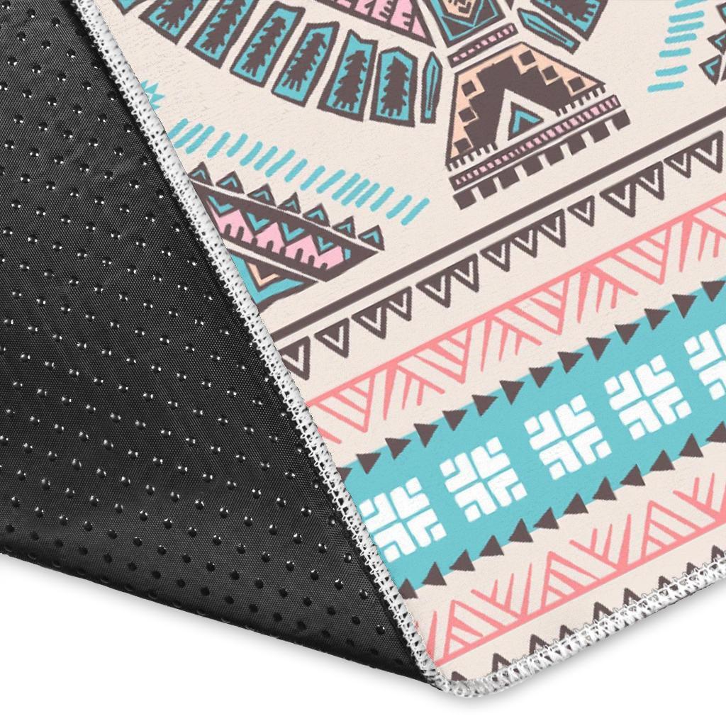 Tribal Native Indians American Aztec Navajo Print Floor Mat-grizzshop