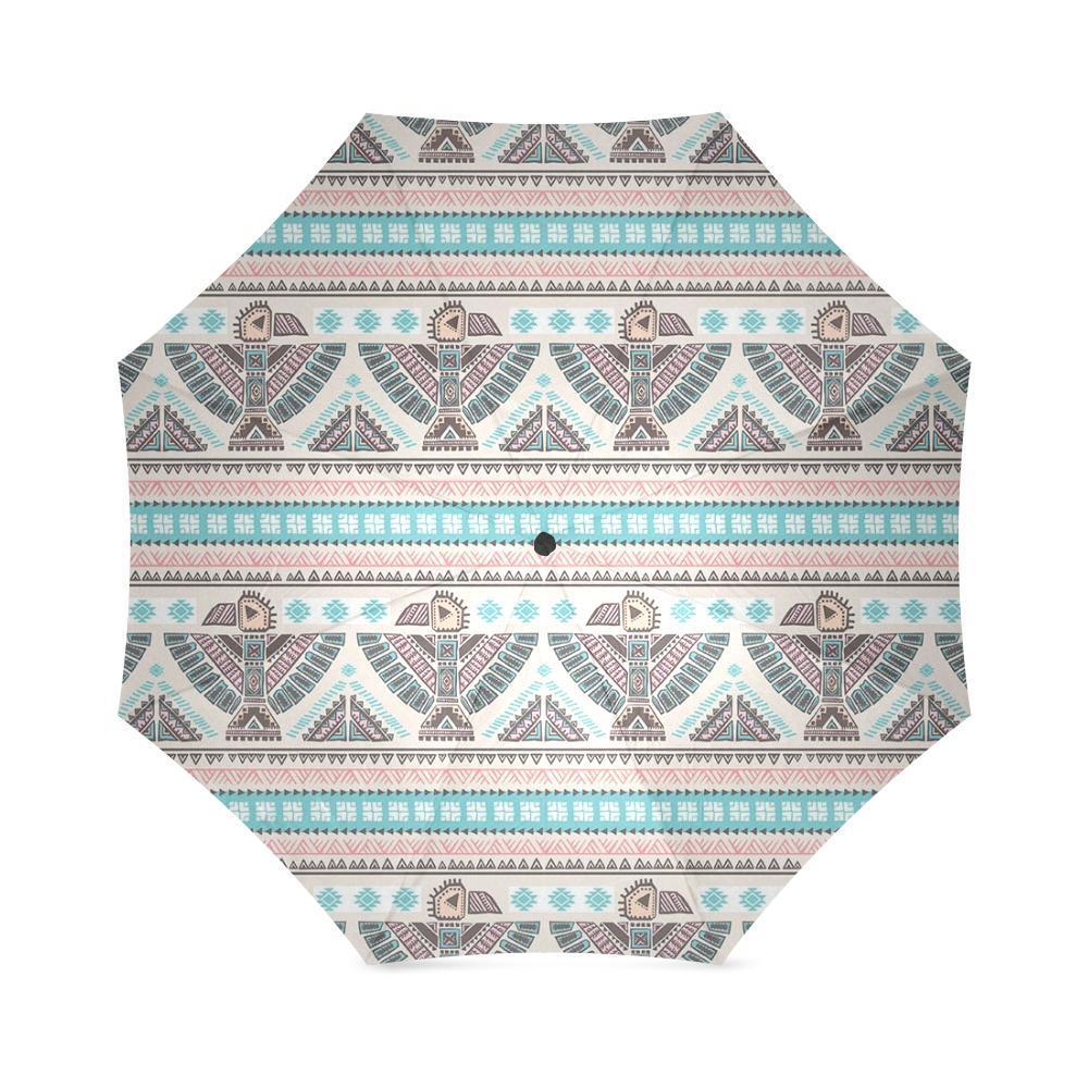 Tribal Native Indians American Aztec Navajo Print Foldable Umbrella-grizzshop