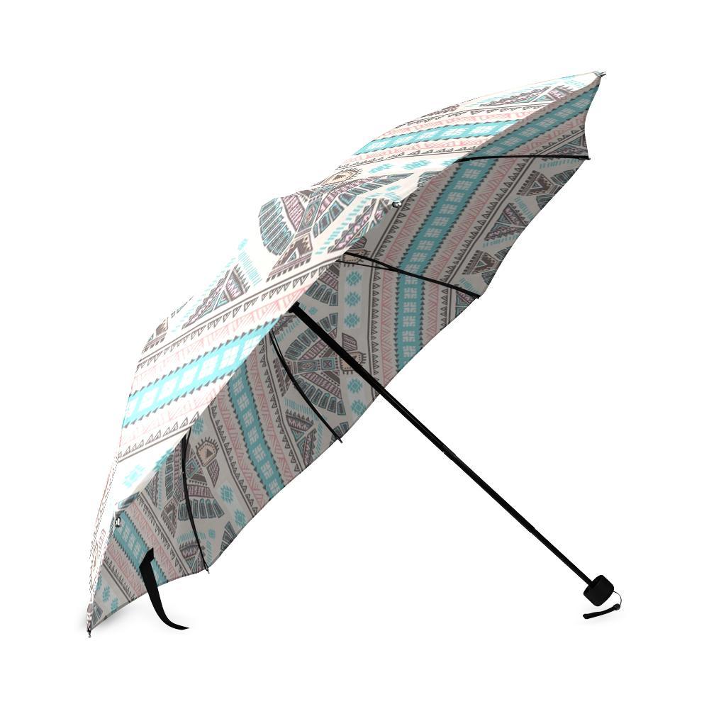 Tribal Native Indians American Aztec Navajo Print Foldable Umbrella-grizzshop