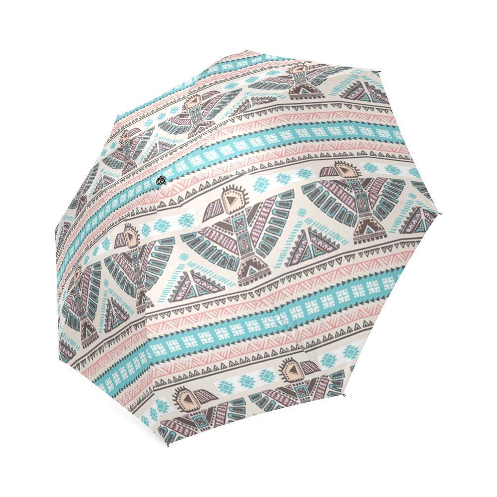 Tribal Native Indians American Aztec Navajo Print Foldable Umbrella-grizzshop