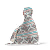 Tribal Native Indians American Aztec Navajo Print Hooded Blanket-grizzshop