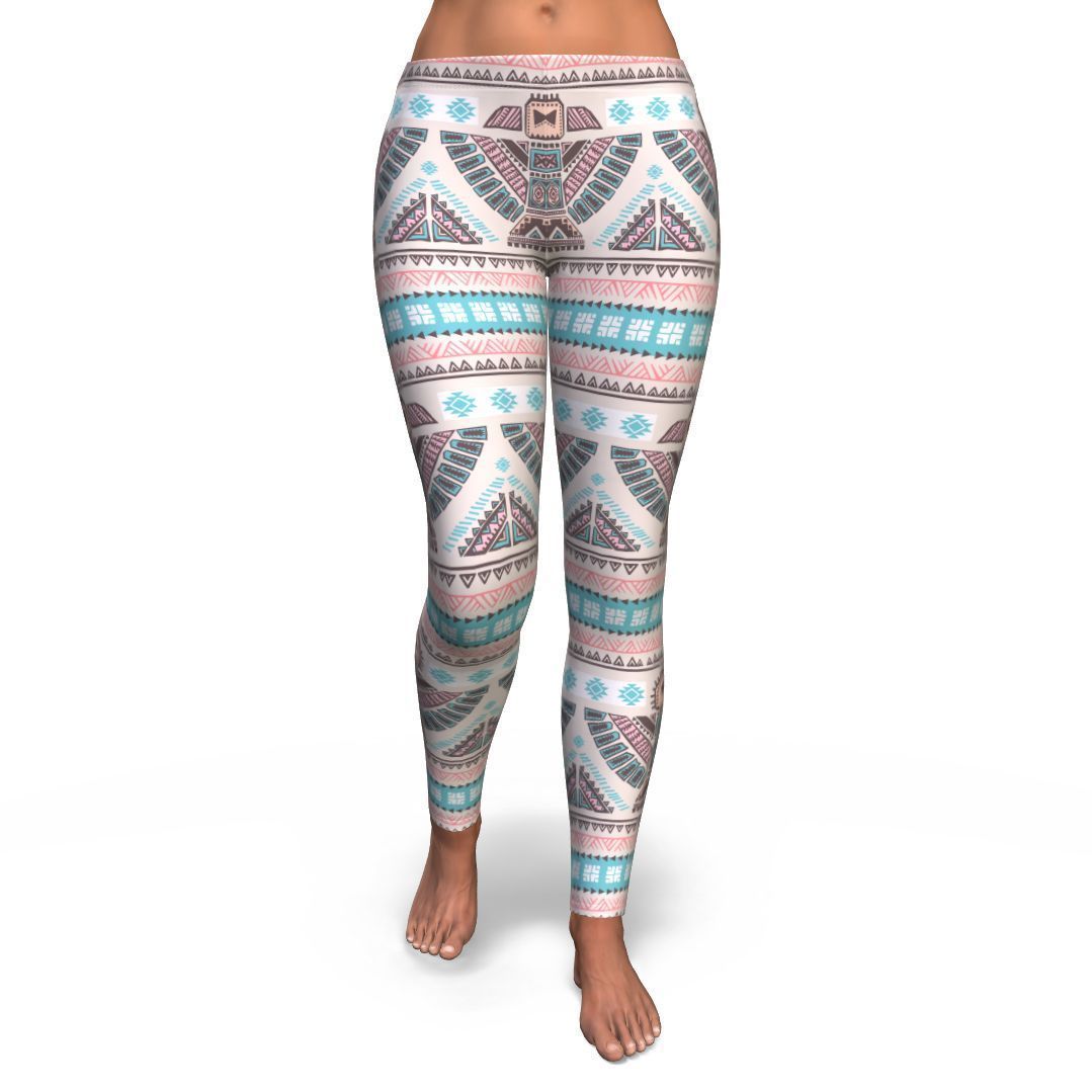 Tribal Native Indians American Aztec Navajo Print Pattern Women Leggings-grizzshop