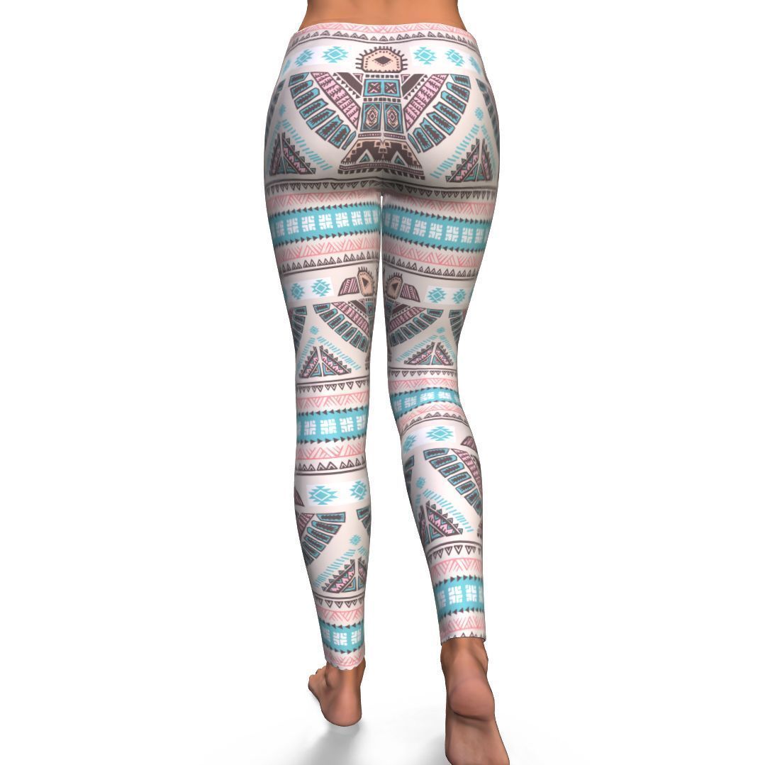 Tribal Native Indians American Aztec Navajo Print Pattern Women Leggings-grizzshop