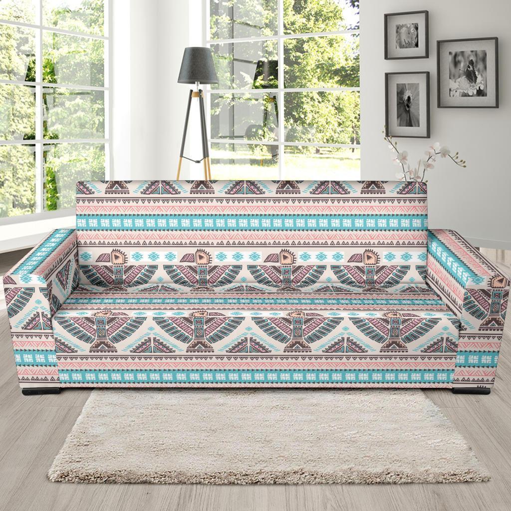 Tribal Native Indians American Aztec Navajo Print Sofa Covers-grizzshop