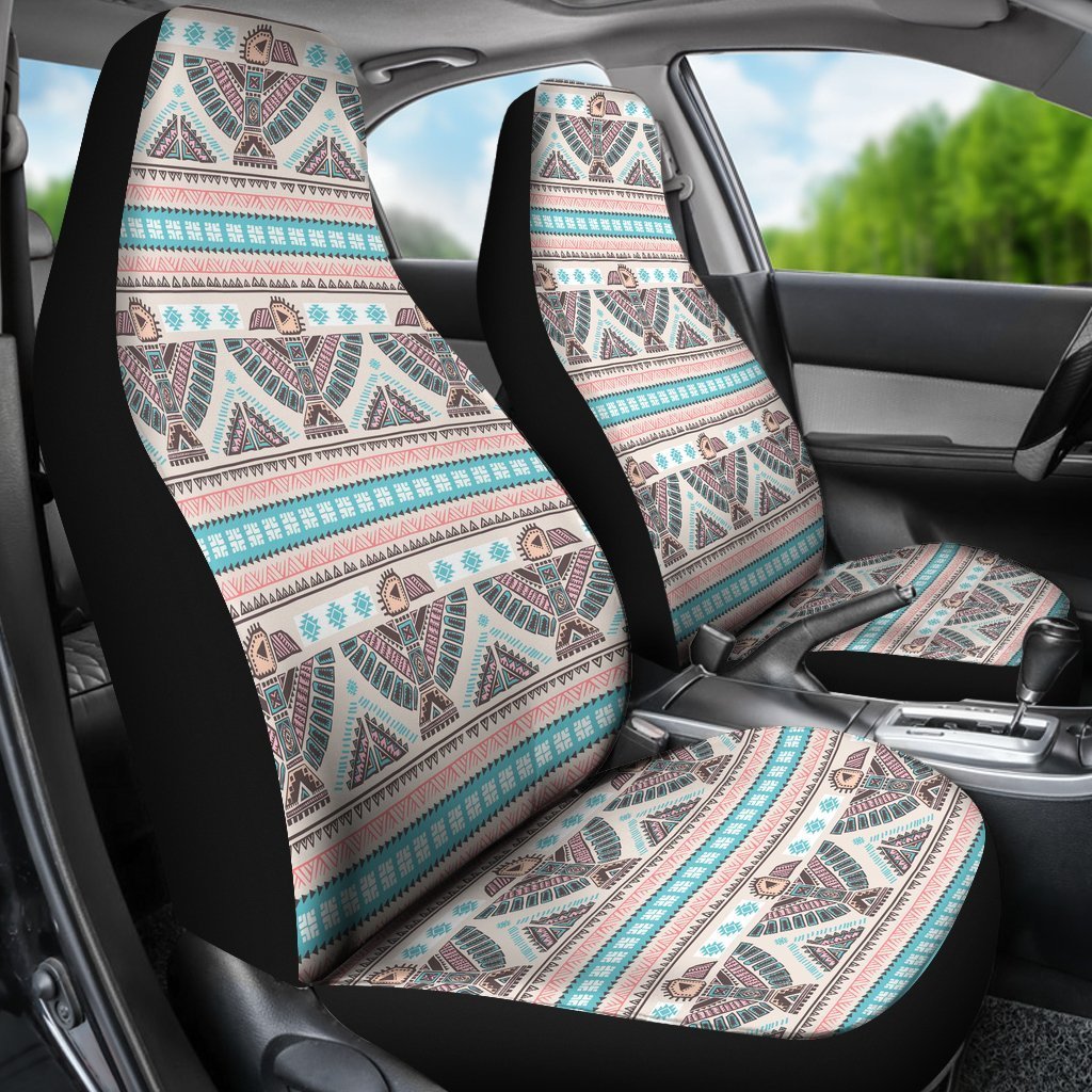 Tribal Native Indians American Aztec Navajo Print Universal Fit Car Seat Cover-grizzshop
