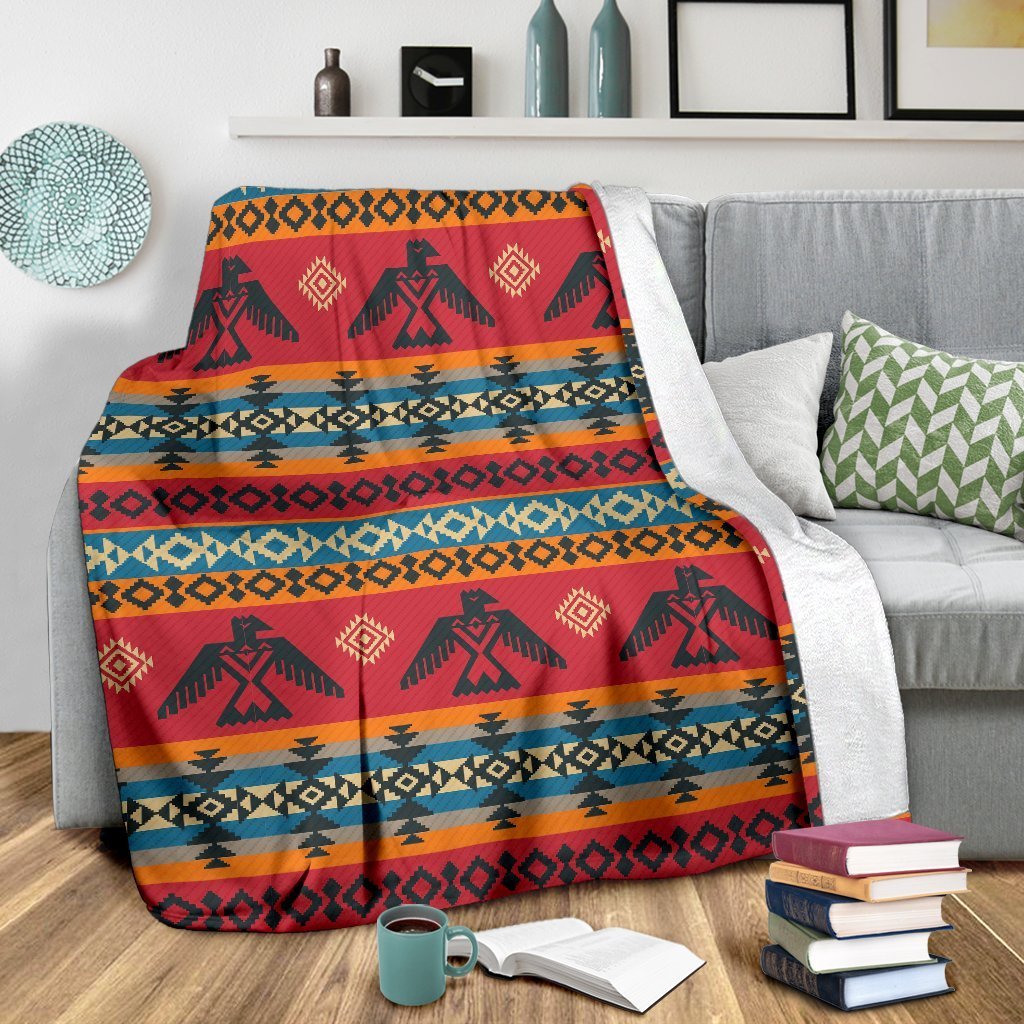 Tribal Navajo Native Indians American Aztec Print Blanket-grizzshop