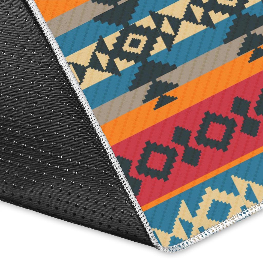 Tribal Navajo Native Indians American Aztec Print Floor Mat-grizzshop