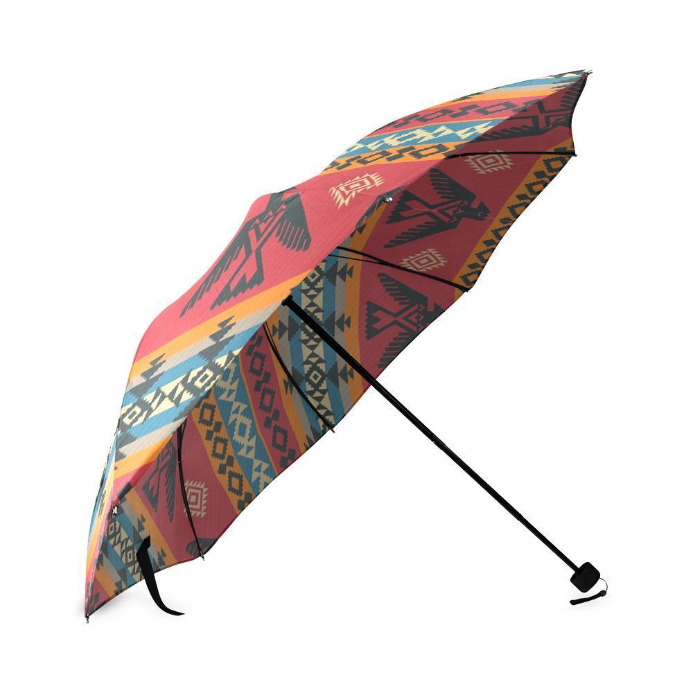 Tribal Navajo Native Indians American Aztec Print Foldable Umbrella-grizzshop