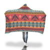 Tribal Navajo Native Indians American Aztec Print Hooded Blanket-grizzshop