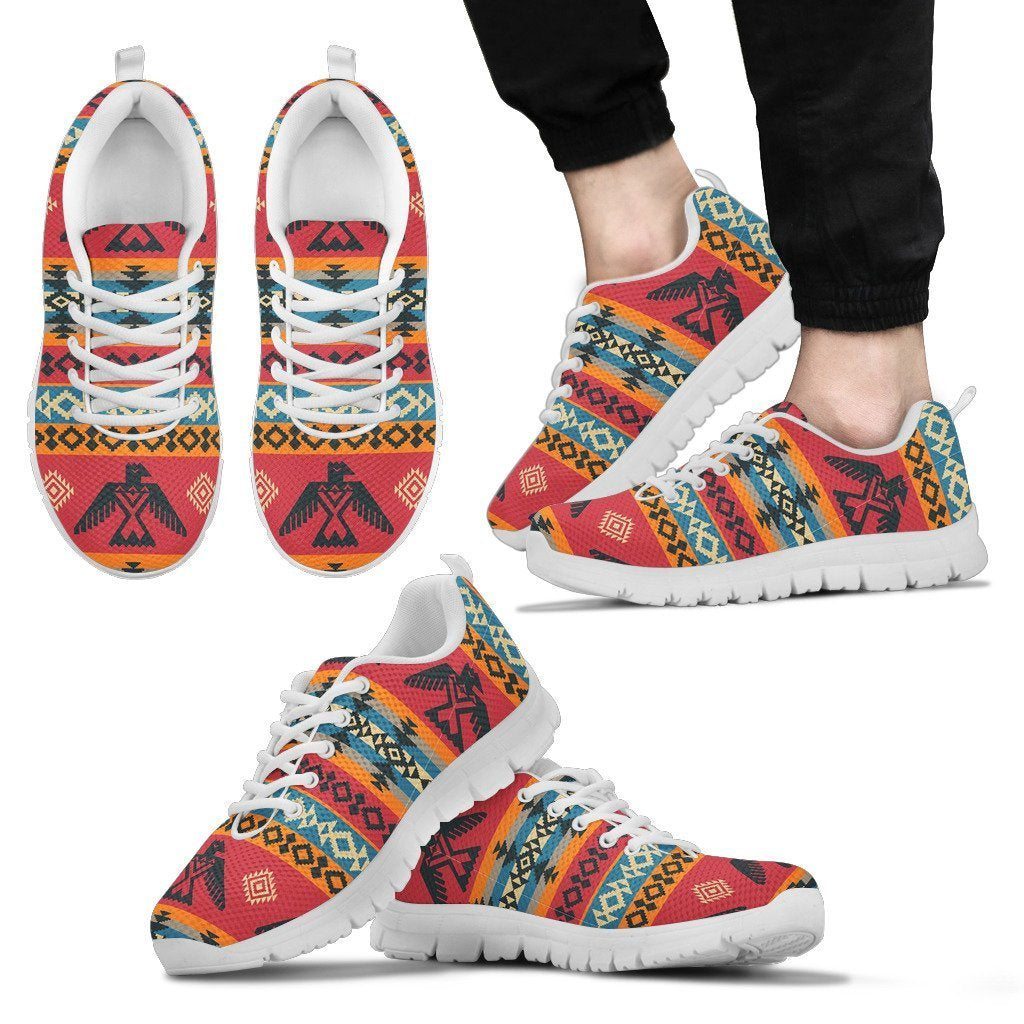 Tribal Navajo Native Indians American Aztec Print Men Shoes Sneakers-grizzshop