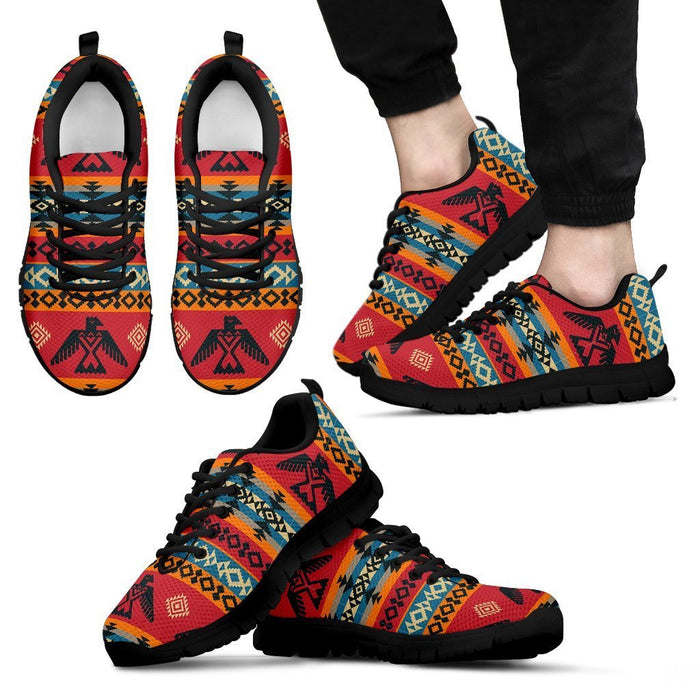 Indians Native American Navajo Aztec Tribal Print Women Leather Boots