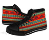 Tribal Navajo Native Indians American Aztec Print Men Women's High Top Shoes-grizzshop