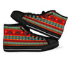 Tribal Navajo Native Indians American Aztec Print Men Women's High Top Shoes-grizzshop