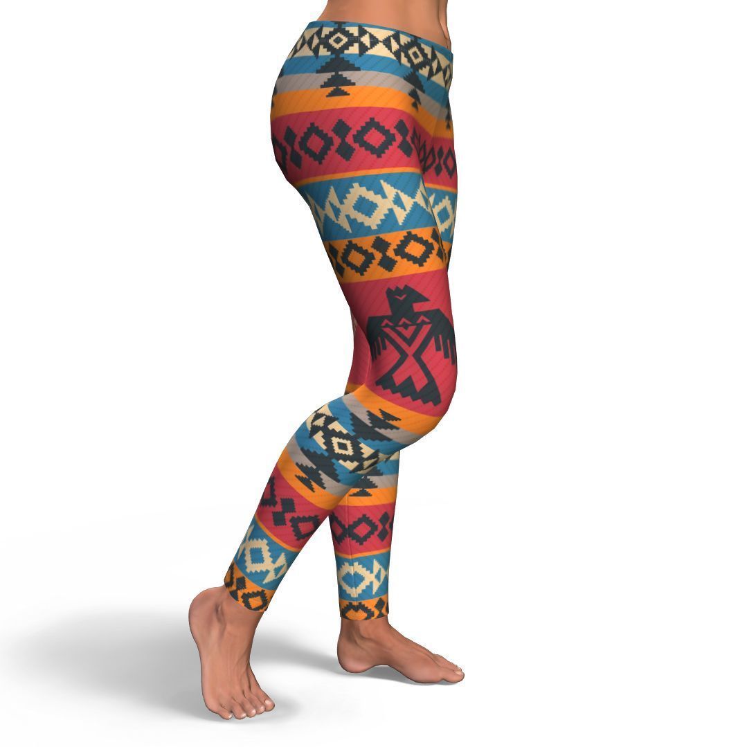 Tribal Navajo Native Indians American Aztec Print Pattern Women Leggings-grizzshop
