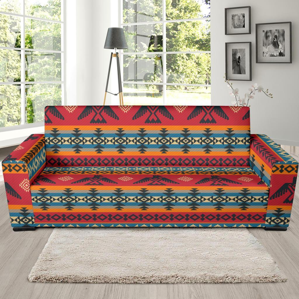 Tribal Navajo Native Indians American Aztec Print Sofa Covers-grizzshop