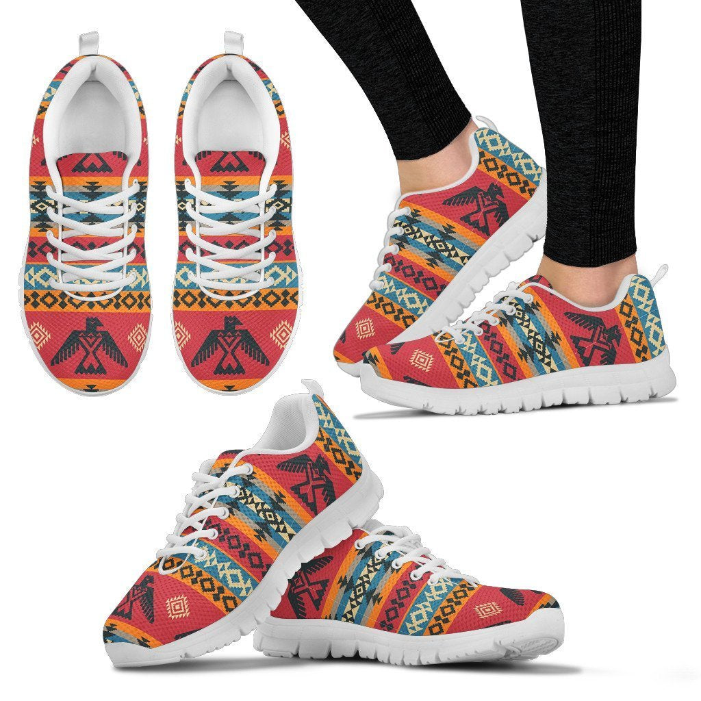 Tribal Navajo Native Indians American Aztec Print Women Shoes Sneakers-grizzshop