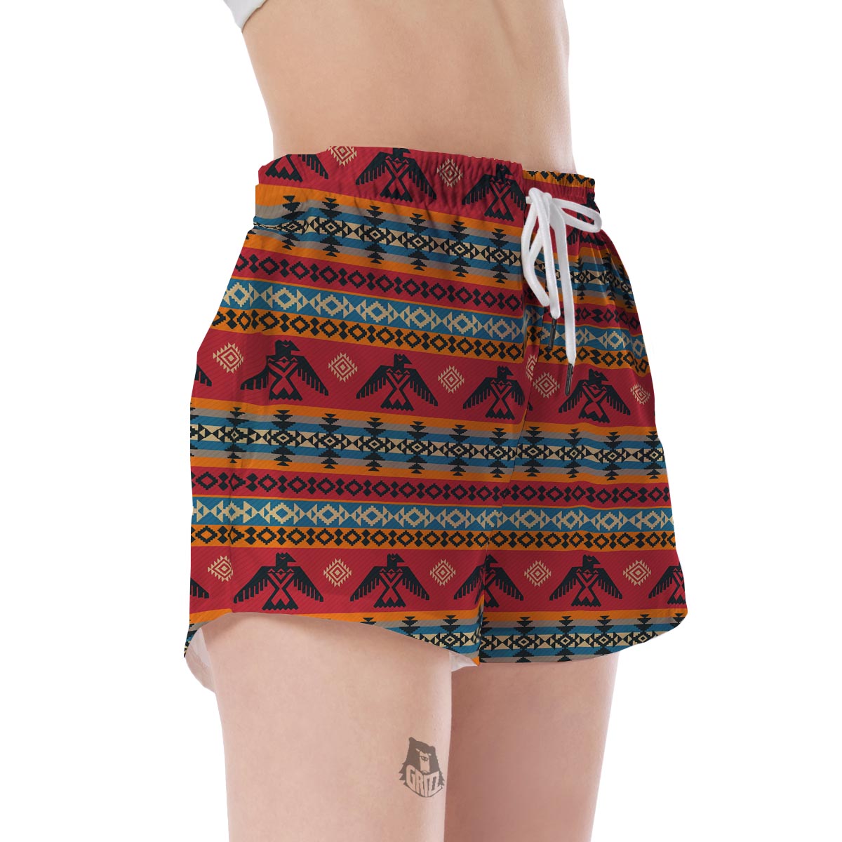Tribal Navajo Pendleton Native Indians American Aztec Print Women's Shorts-grizzshop