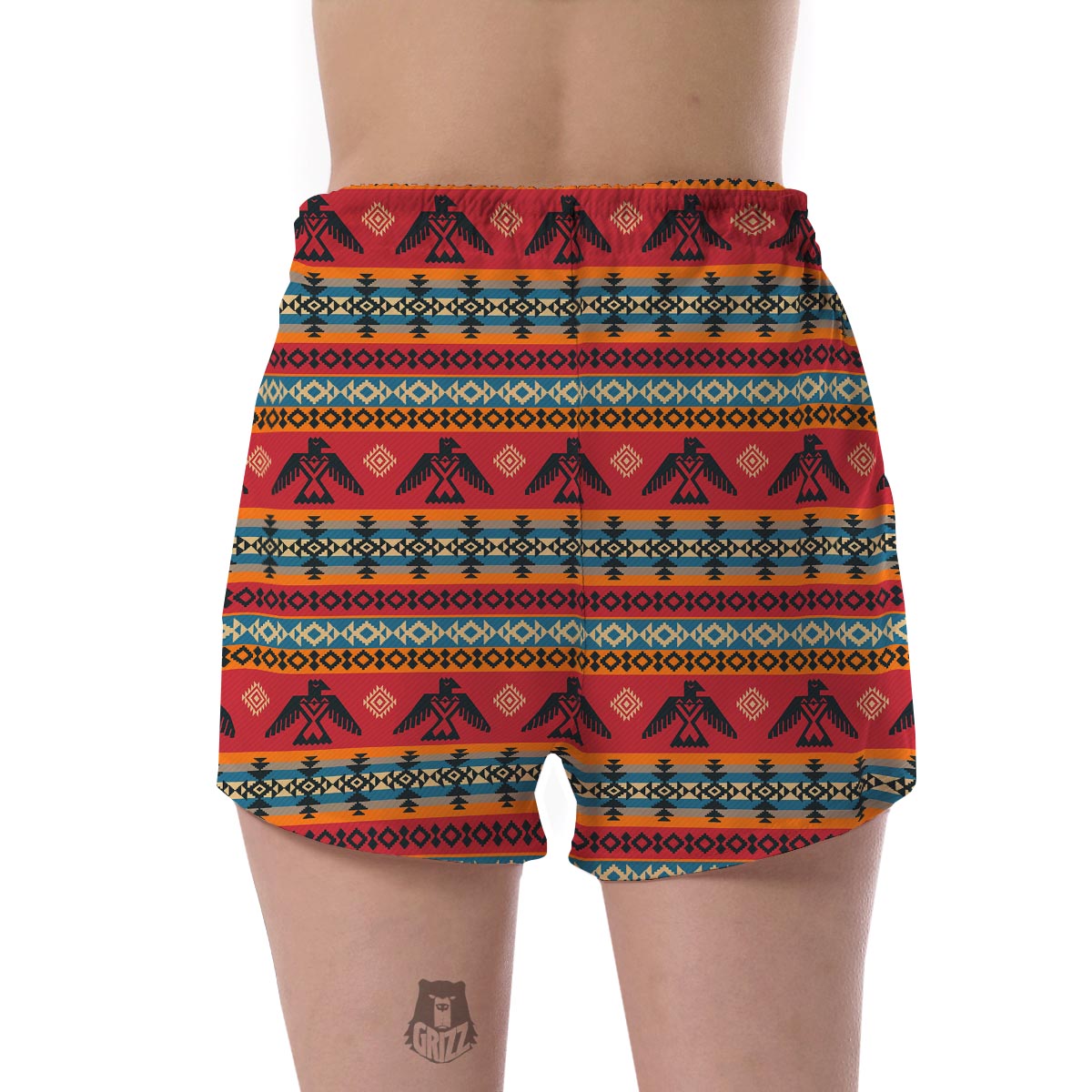 Tribal Navajo Pendleton Native Indians American Aztec Print Women's Shorts-grizzshop
