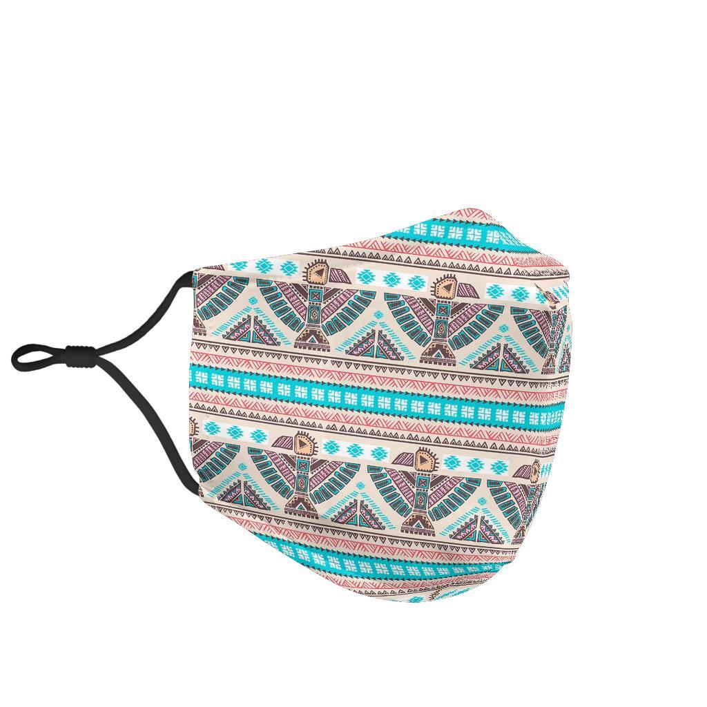 Tribal Pendleton Native Indians American Aztec Navajo Print Face Mask-grizzshop