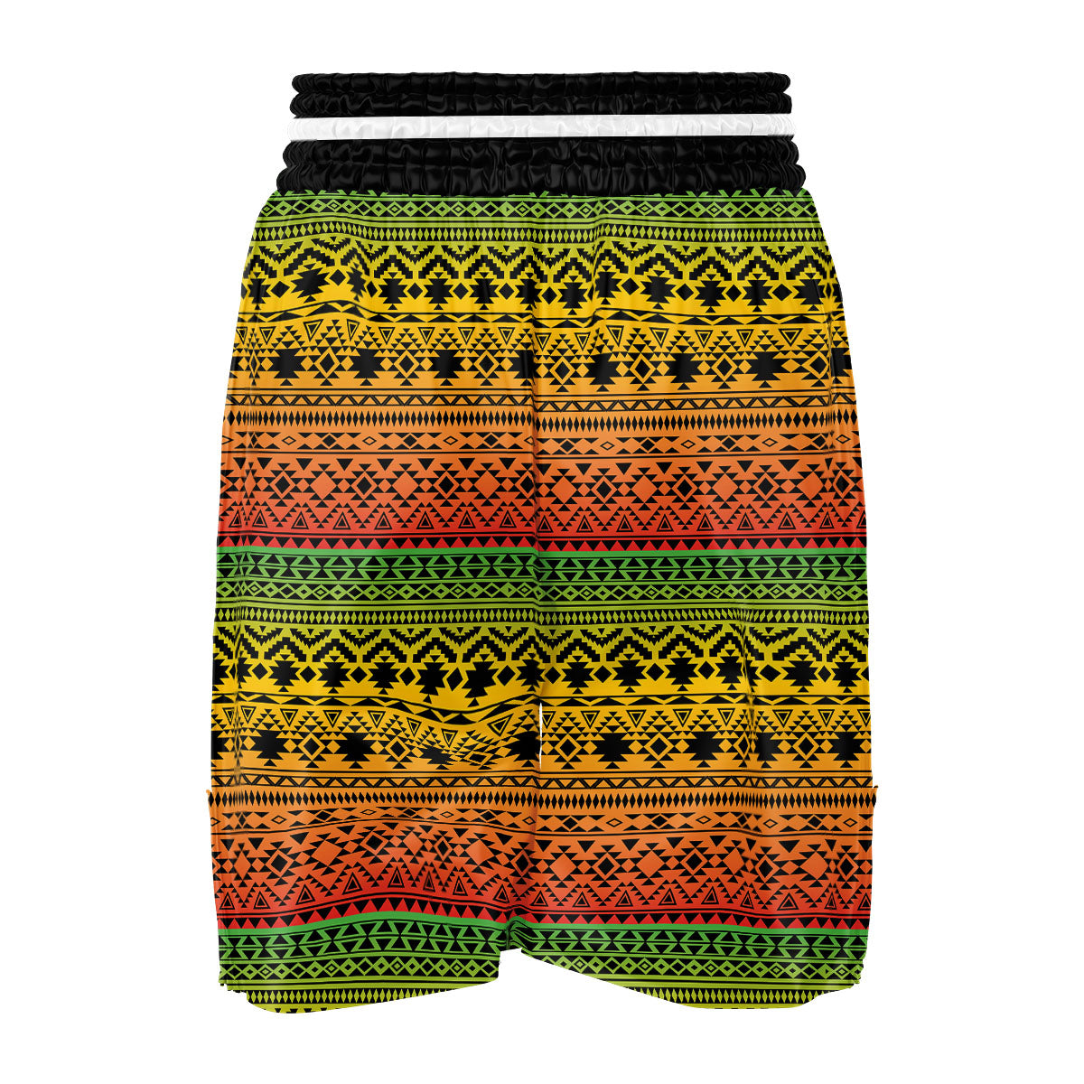 Tribal Rasta Print Pattern Boxing Shorts-grizzshop