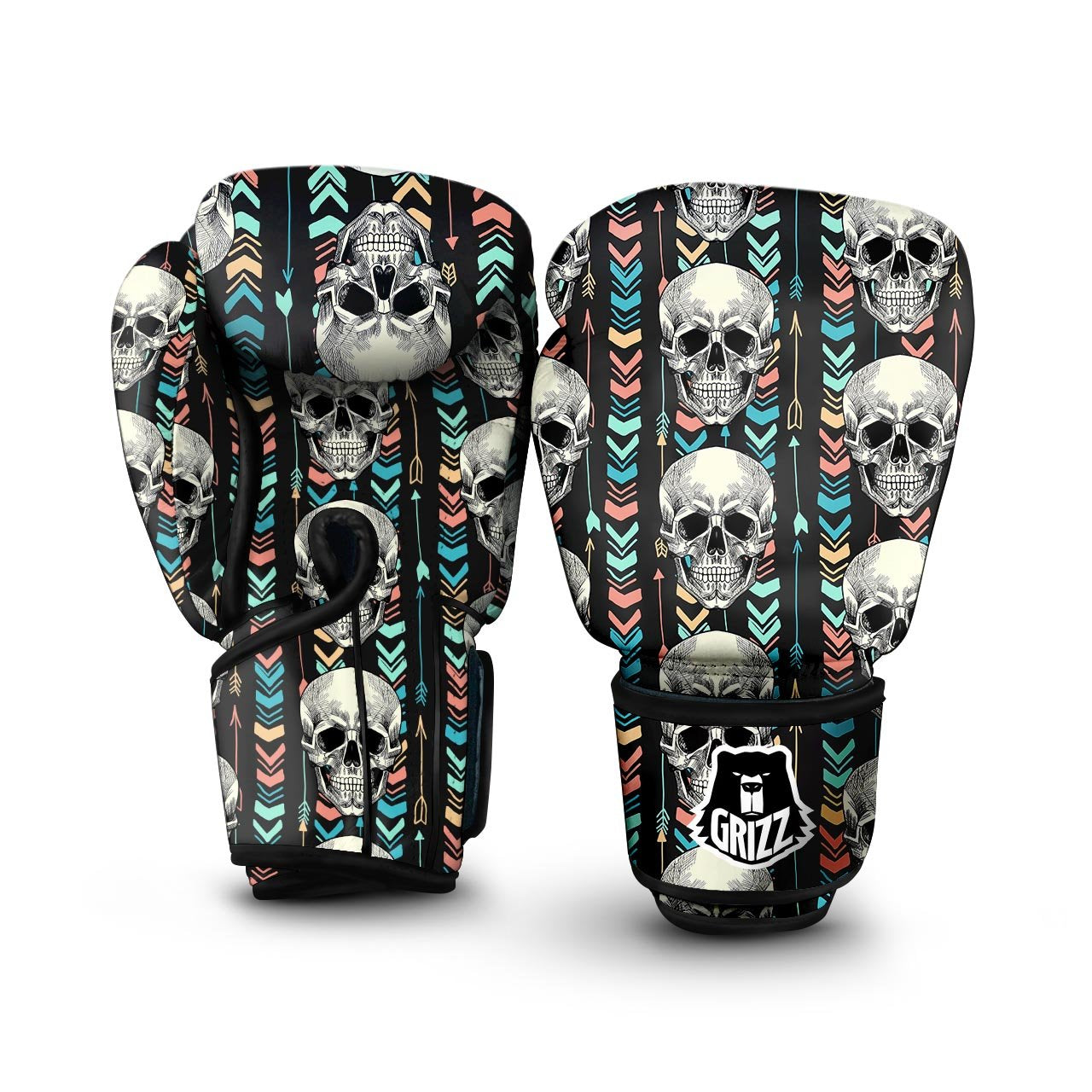 Tribal Skull Boxing Gloves-grizzshop