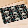 Tribal Skull Door Mat-grizzshop