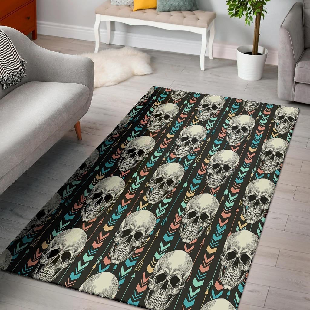 Tribal Skull Floor Mat-grizzshop