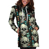 Tribal Skull Hoodie Dress-grizzshop