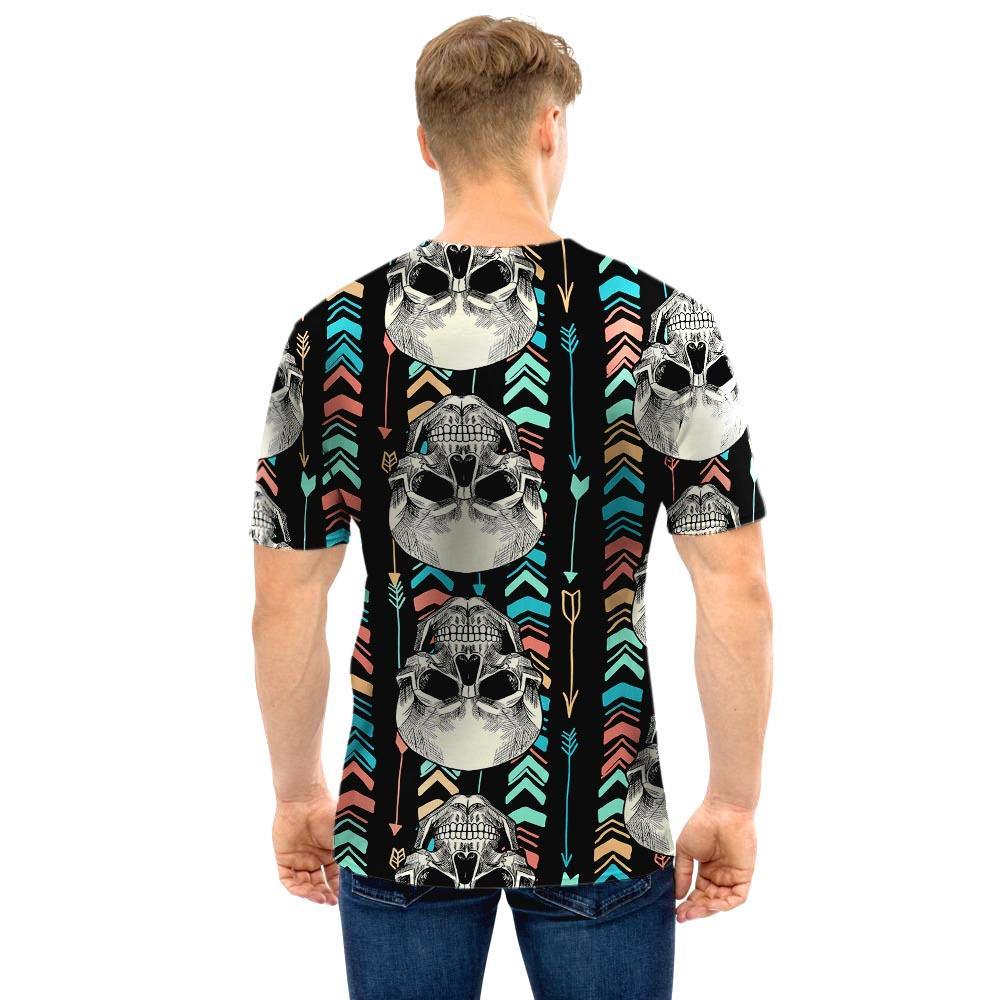 Tribal Skull Men T Shirt-grizzshop