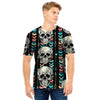 Tribal Skull Men T Shirt-grizzshop