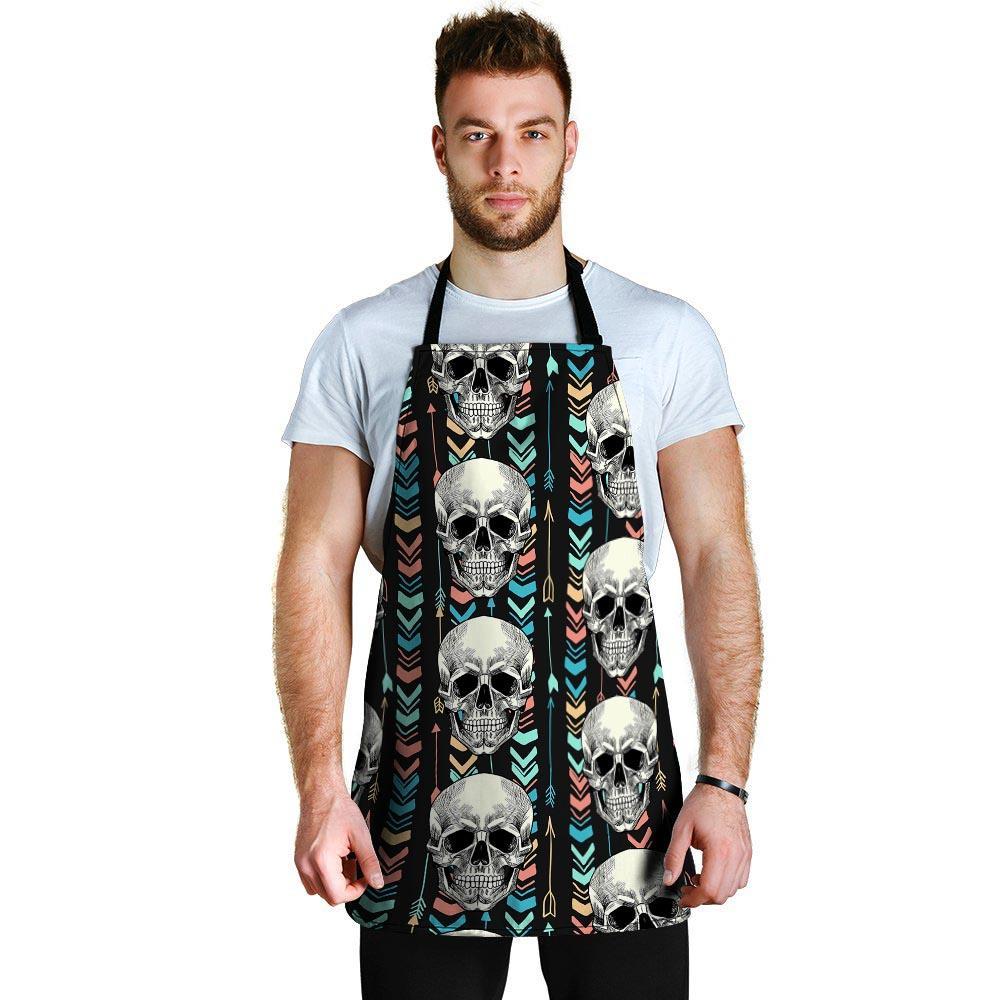 Tribal Skull Men's Apron-grizzshop