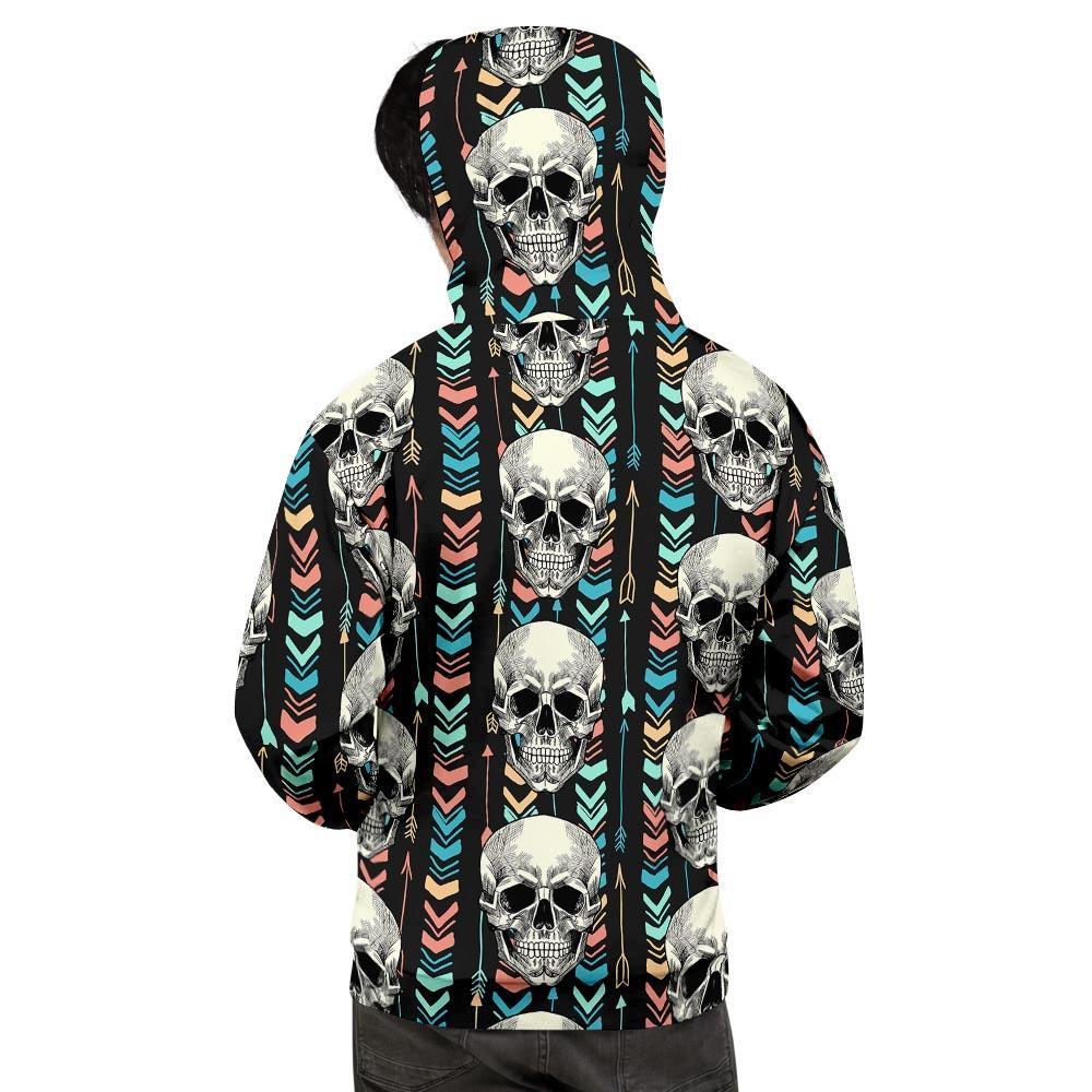 Tribal Skull Men's Hoodie-grizzshop