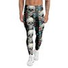 Tribal Skull Men's Leggings-grizzshop