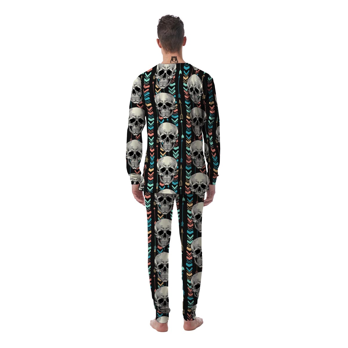 Tribal Skull Men's Pajamas-grizzshop